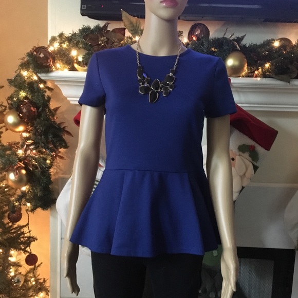 Peplum Blue Top - Picture 1 of 1